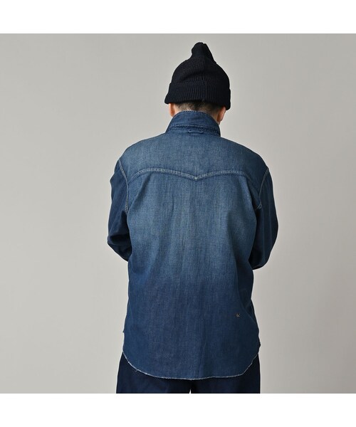 45R（フォーティファイブアール）の「45プチデニムの908イースタンシャツ（その他・レディース・76-インディゴ淡/78-インディゴ焦・02-S/03-M/04-L/05-XL）」の11枚目の写真