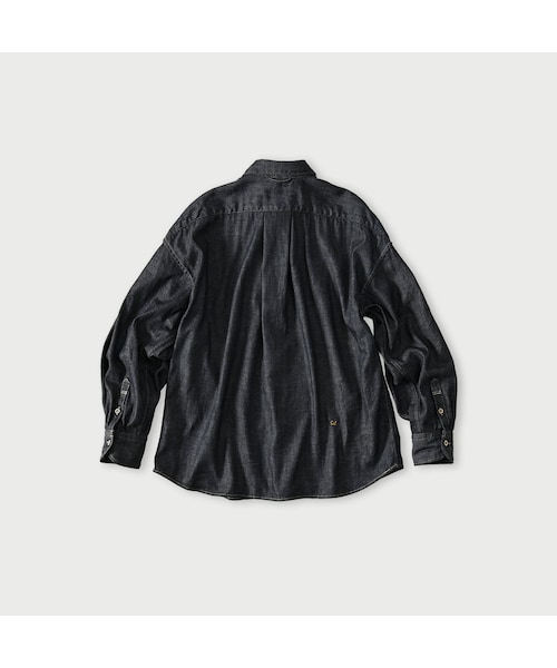 45R（フォーティファイブアール）の「45プチデニムのちび衿長袖クッペシャツ（濃）（その他・レディース・79-インディゴ濃・02-M/03-L/04-XL）」の2枚目の写真