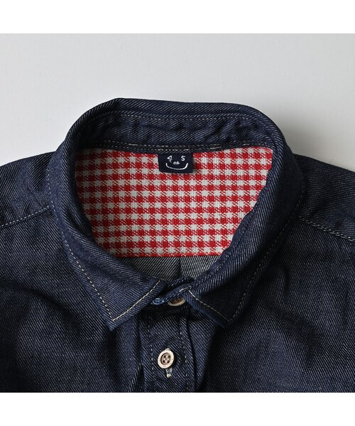 45R（フォーティファイブアール）の「45プチデニムのちび衿長袖クッペシャツ（濃）（その他・レディース・79-インディゴ濃・02-M/03-L/04-XL）」の11枚目の写真
