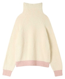 une nana cool（ウンナナクール）の「カラーブロッキング タートルネックプルオーバー/LP4706（その他）」