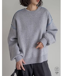 Re:EDIT（リエディ）の「リンキング配色スウェットライクニット - トップス通販 | 人気レディースファッション - Re:EDIT（リエディ）（その他・レディース）」