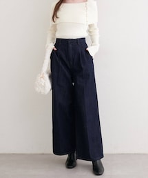 natural couture | センタープレスデニムパンツ(デニムパンツ)