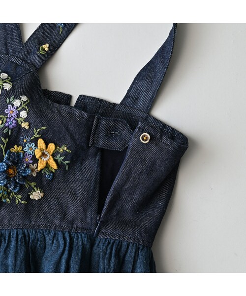 45R（フォーティファイブアール）の「リネン重ね刺繍のキャミソール（藍・インディゴ）（その他・レディース・79-藍・インディゴ・00-フリー）」の15枚目の写真
