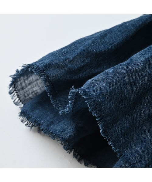 45R（フォーティファイブアール）の「リネン重ね刺繍のキャミソール（藍・インディゴ）（その他・レディース・79-藍・インディゴ・00-フリー）」の16枚目の写真