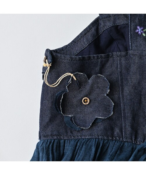 45R（フォーティファイブアール）の「リネン重ね刺繍のキャミソール（藍・インディゴ）（その他・レディース・79-藍・インディゴ・00-フリー）」の18枚目の写真