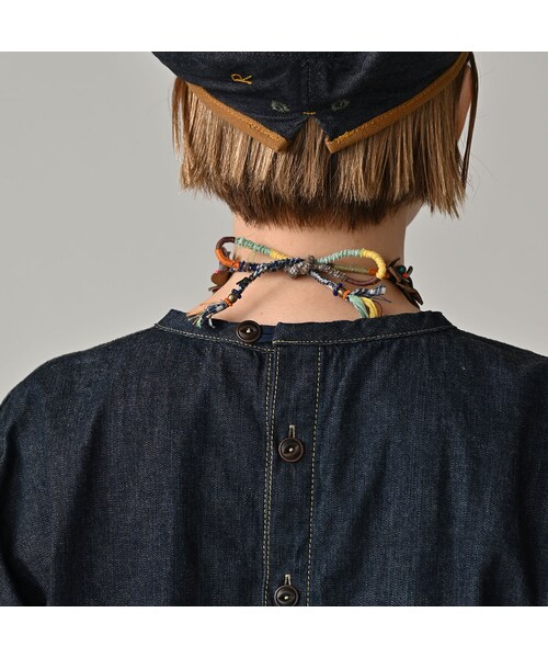 45R（フォーティファイブアール）の「麦比古デニムのまるパフブラウス（その他・レディース・79-インディゴ 濃・02-M/03-L）」の10枚目の写真