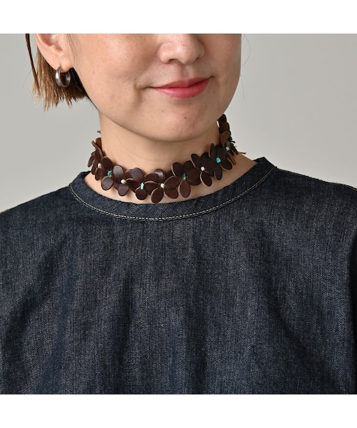 45R（フォーティファイブアール）の「麦比古デニムのまるパフブラウス（その他・レディース・79-インディゴ 濃・02-M/03-L）」の7枚目の写真