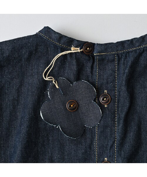 45R（フォーティファイブアール）の「麦比古デニムのまるパフブラウス（その他・レディース・79-インディゴ 濃・02-M/03-L）」の17枚目の写真