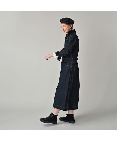 麦比古デニムのトラッカードレス