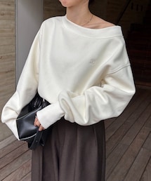 CAPRICIEUX LE'MAGE（カプリシューレマージュ）の「1ポイントボンディングスウェット（Tシャツ/カットソー）」