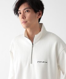 GLOBAL WORK（グローバルワーク）の「ソフトタッチスウェット/裏起毛/ハーフジップ/606878（その他）」