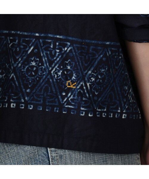 45R(フォーティファイブアール)の「インディゴ平の絵本バンダナブラウス(その他・レディース・70-インディゴ�@/71-インディゴ�A/73-インディゴ�B/74-インディゴ�C・00-フリー)」の14枚目の写真