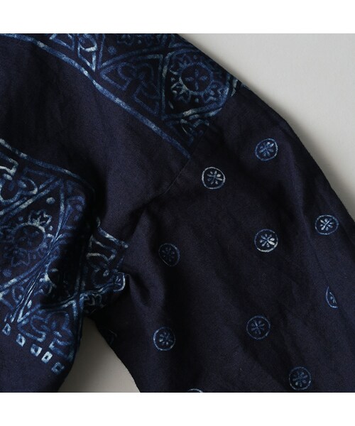 45R(フォーティファイブアール)の「インディゴ平の絵本バンダナブラウス(その他・レディース・70-インディゴ�@/71-インディゴ�A/73-インディゴ�B/74-インディゴ�C・00-フリー)」の18枚目の写真