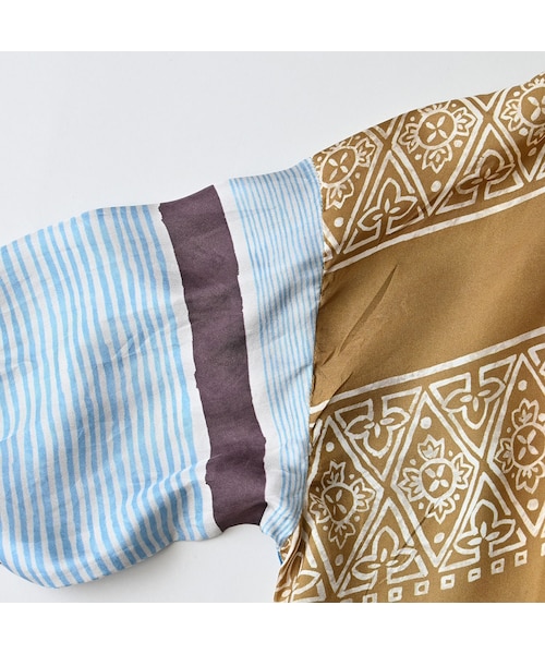 45R（フォーティファイブアール）の「シルクの絵本バンダナブラウス（その他・レディース・32-キイロ/43-ピンク/72-ブルー/84-茶・00-フリー）」の22枚目の写真