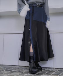 HARE（ハレ）の「ハイショクカラーフレアスカート（スカート）」