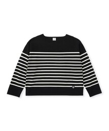 ORCIVAL（オーシバル）の「プレーティングストライプ ボートネックプルオーバー（トップス）」