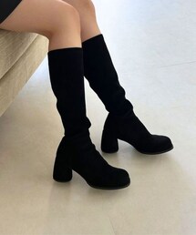 ORiental TRaffic（オリエンタルトラフィック）の「美脚 ピタッとフィットスエードヒールロングブーツ/55502（その他）」