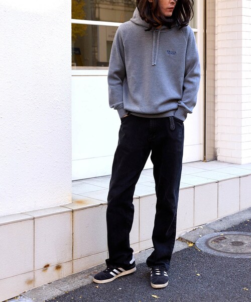 ADAM ET ROPE'（アダムエロペ）の「【GALLIA/ガッリア】Knit hoodie（パーカー・メンズ・グレー/ネイビー・50/52）」の10枚目の写真