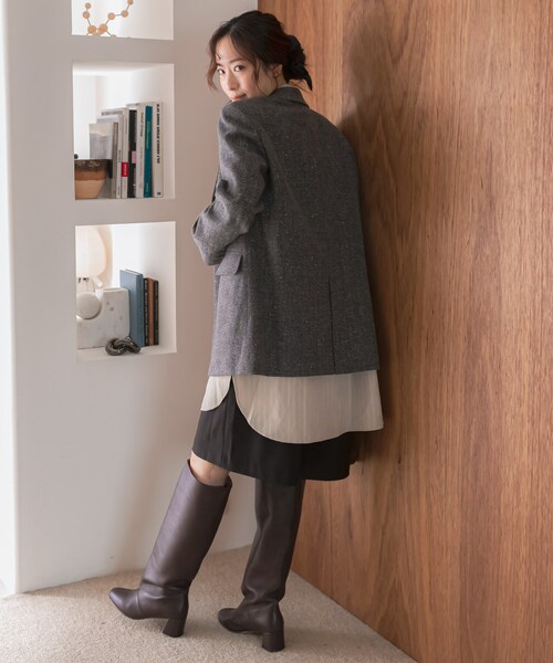 URBAN RESEARCH ROSSO（アーバンリサーチロッソ）の「F by ROSSO　ヘリンボンネップツイードジャケット（テーラードジャケット・レディース・BEIGE/GRAY・Free）」の10枚目の写真