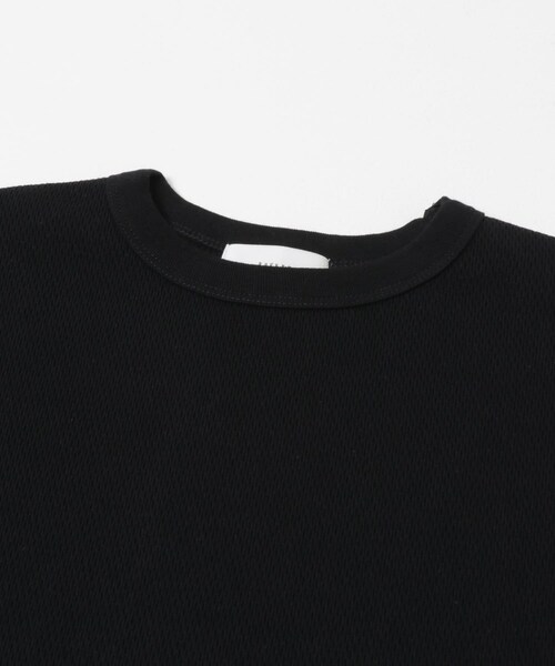かぐれ（カグレ）の「サーマルクルーネックプルオーバー（Tシャツ/カットソー・レディース・LIGHT GRAY/BLACK・Free）」の11枚目の写真