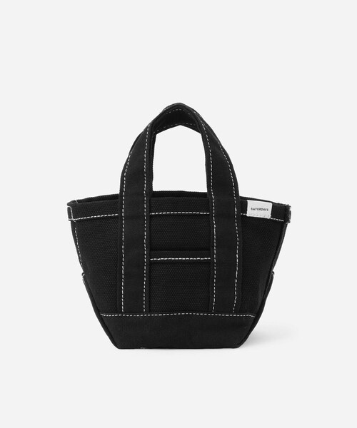 Saturdays NYC(サタデーズ ニューヨークシティ )の「Canvas Mini Tote Bag(トートバッグ・レディース・ブラック/キミドリ/ネイビー/レッド/イエロー・F)」の1枚目の写真