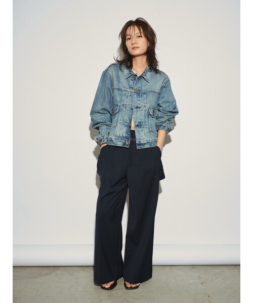 Ungrid（アングリッド）の「【Htage】サイドデザインタックパンツ（その他・レディース・ミックス/ネイビー・S/M）」の11枚目の写真