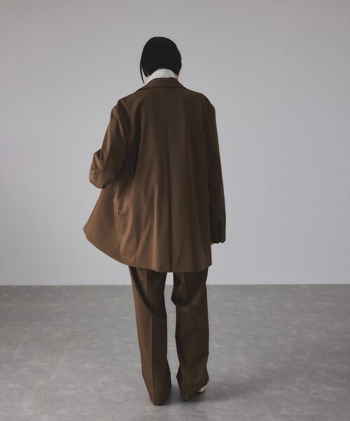 ADAM ET ROPE'(アダムエロペ)の「【サステナブル】ダブルブレストジャケット(テーラードジャケット・レディース・ブラック/グレー/ブラウン系・36/38)」の9枚目の写真