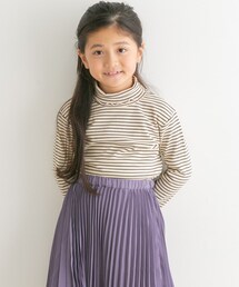 URBAN RESEARCH DOORS（アーバンリサーチドアーズ）の「ボーダーフリルリブタートルネック(KIDS)（その他トップス・キッズ）」