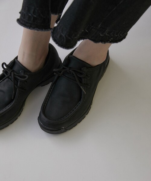 ADAM ET ROPE'（アダムエロペ）の「【MOONSTAR(ムーンスター)】810s COMUT（モカシン/デッキシューズ・レディース・キナリ/ブラック・23.0/24.0/25.0）」の8枚目の写真