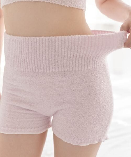 PEACH JOHN（ピーチジョン）の「ぽかぽかニットＨＡＲＡマキショーツ（パンツ・レディース・オフホワイト01/ピンク02/ブラウン03・ワンサイズ）」の2枚目の写真