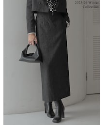 Re:EDIT（リエディ）の「微起毛ストライプタイトスカート - スカート通販 | 人気レディースファッション - Re:EDIT（リエディ）（その他・レディース）」