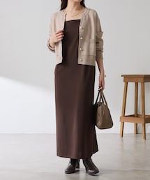 COLLAGE GALLARDAGALANTE（コラージュガリャルダガランテ）の「【WEB限定/ロングシーズン着れる】ジョーゼットキャミワンピース（ワンピース）」