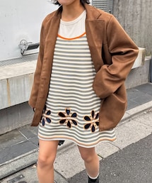 CIAOPANIC TYPY | ★【HELLO.SANFRANCISCO/ハローサンフランシスコ】ボーダーフラワーカットキャミチュニック(チュニック)