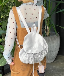 CIAOPANIC | ★【HELLO.SANFRANCISCO/ハローサンフランシスコ】ロゴ刺繍サテンリュックサック(バックパック/リュック)