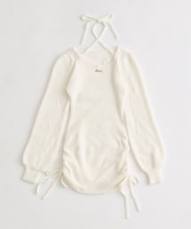 OLIVE des OLIVE | ける企画　レーストリムドロストミニワンピ(ワンピース)