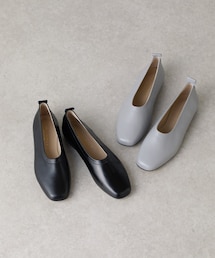 BEARDSLEY | 《CORSO ROMA 9》レザーフラットシューズ(パンプス)