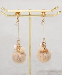 3coins（3coins）の「サガリファーピアス（アクセサリー）」