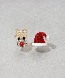 3coins（3coins）の「クリスマスキラキラ樹脂イヤリング（イヤリング）」