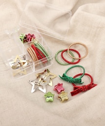 3coins（3coins）の「クリスマスカラーヘアアクセセット／KIDS（その他ヘアアクセサリー）」
