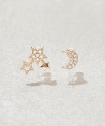 3coins（3coins）の「スタームーン樹脂イヤリング（イヤリング）」