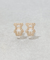 3coins（3coins）の「キラキラクマ樹脂イヤリング（イヤリング）」