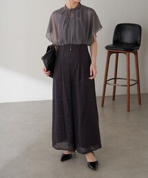 COLLAGE GALLARDAGALANTE（コラージュガリャルダガランテ）の「【オケージョン】モザイクレースロンパース（ワンピース/ドレス）」