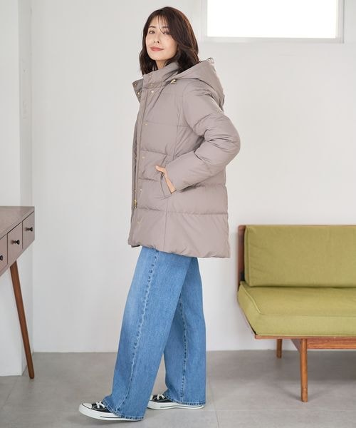 FOUND GOOD（ファウンドグッド）の「2WAYフードダウンジャケット/31005165（ジャケット/アウター・ナチュラル(08)/ブラック(09)/ブラウン(53)・S/M/L）」の13枚目の写真