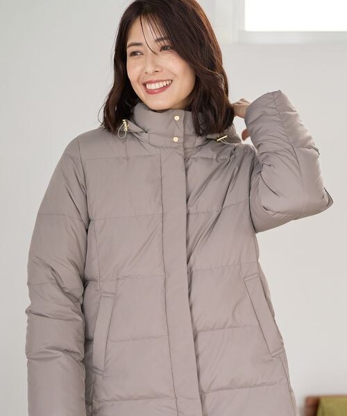 FOUND GOOD（ファウンドグッド）の「2WAYフードダウンジャケット/31005165（ジャケット/アウター・ナチュラル(08)/ブラック(09)/ブラウン(53)・S/M/L）」の15枚目の写真