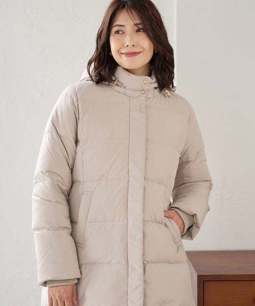 FOUND GOOD（ファウンドグッド）の「2WAYフードダウンジャケット/31005165（ジャケット/アウター・ナチュラル(08)/ブラック(09)/ブラウン(53)・S/M/L）」の7枚目の写真