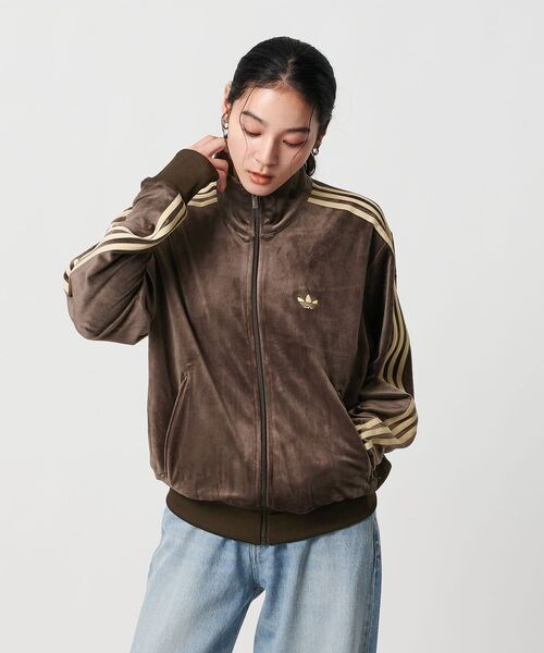 BEAUTY&YOUTH UNITED ARROWS(ビューティーアンドユースユナイテッドアローズ)の「<adidas Originals>ファイヤーバード ベロアトラックトップ(トップス・DK.GRAY(23)/DK.BROWN(32)/DK.GREEN(53)・XS/S)」の7枚目の写真
