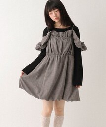 Heather（ヘザー）の「フリルスリーブバルーンミニワンピース（）」 - WEAR