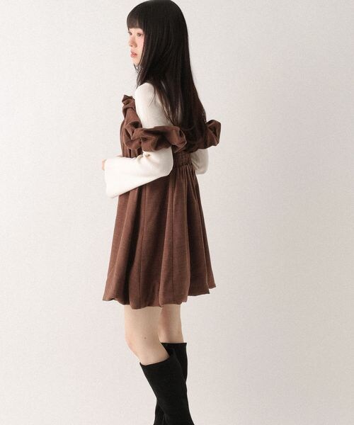 Heather（ヘザー）の「フリルスリーブバルーンミニワンピース（）」 - WEAR