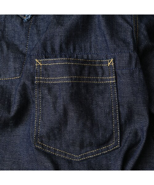 45R（フォーティファイブアール）の「45プチデニムの908ダッファーシャツ（濃）（その他・レディース・79-インディゴ 濃・02-S/04-L）」の19枚目の写真