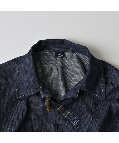 45R（フォーティファイブアール）の「45プチデニムの908ダッファーシャツ（濃）（その他・レディース・79-インディゴ 濃・02-S/04-L）」の17枚目の写真